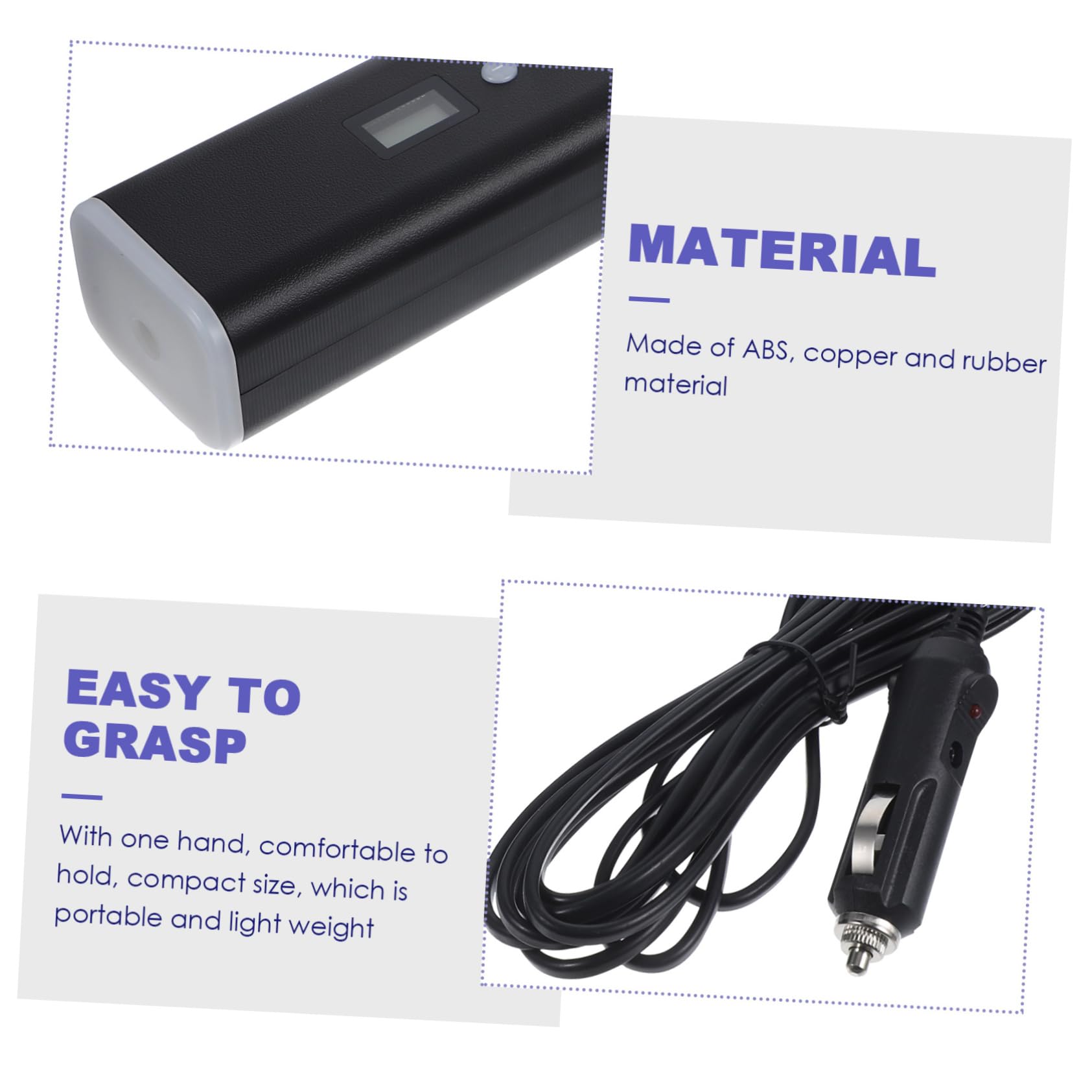 Gonfleur Portatif 14, 8 V 60 W 1 Set Compresseur D'air Électrique