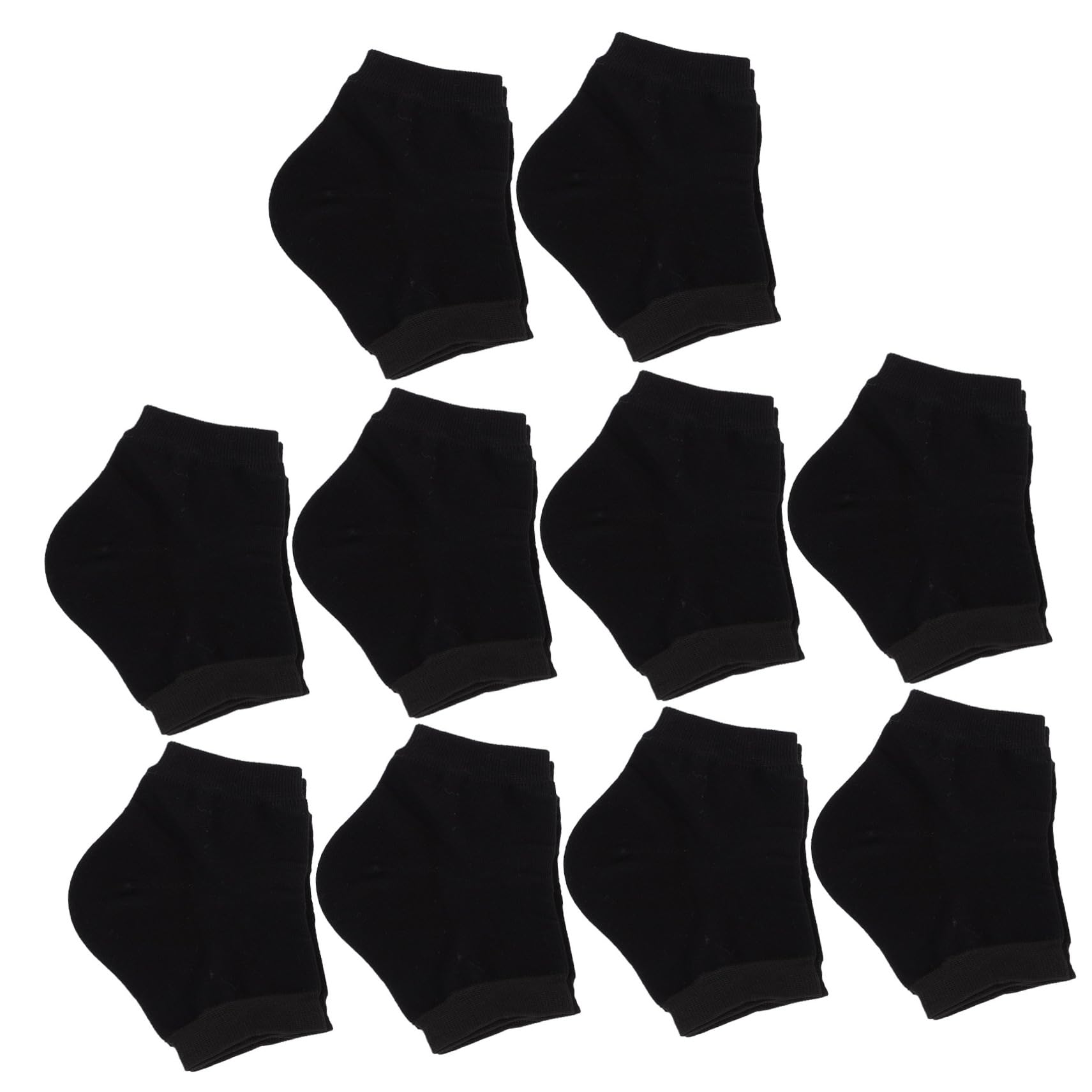 TOVINANNA 10Pairs Toeless Gel Heel Protectors Moisturizing Crack Heel Socks for Foot Care Washable and Reusable Elastic Heel Socks for Comfort and Flexibility for Dry