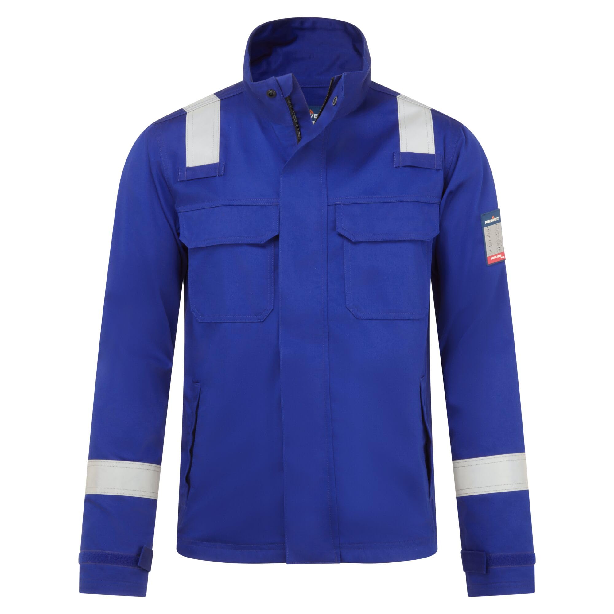 Portwest Blue Bizflame Work+ Fr Jacket - Royal - Small