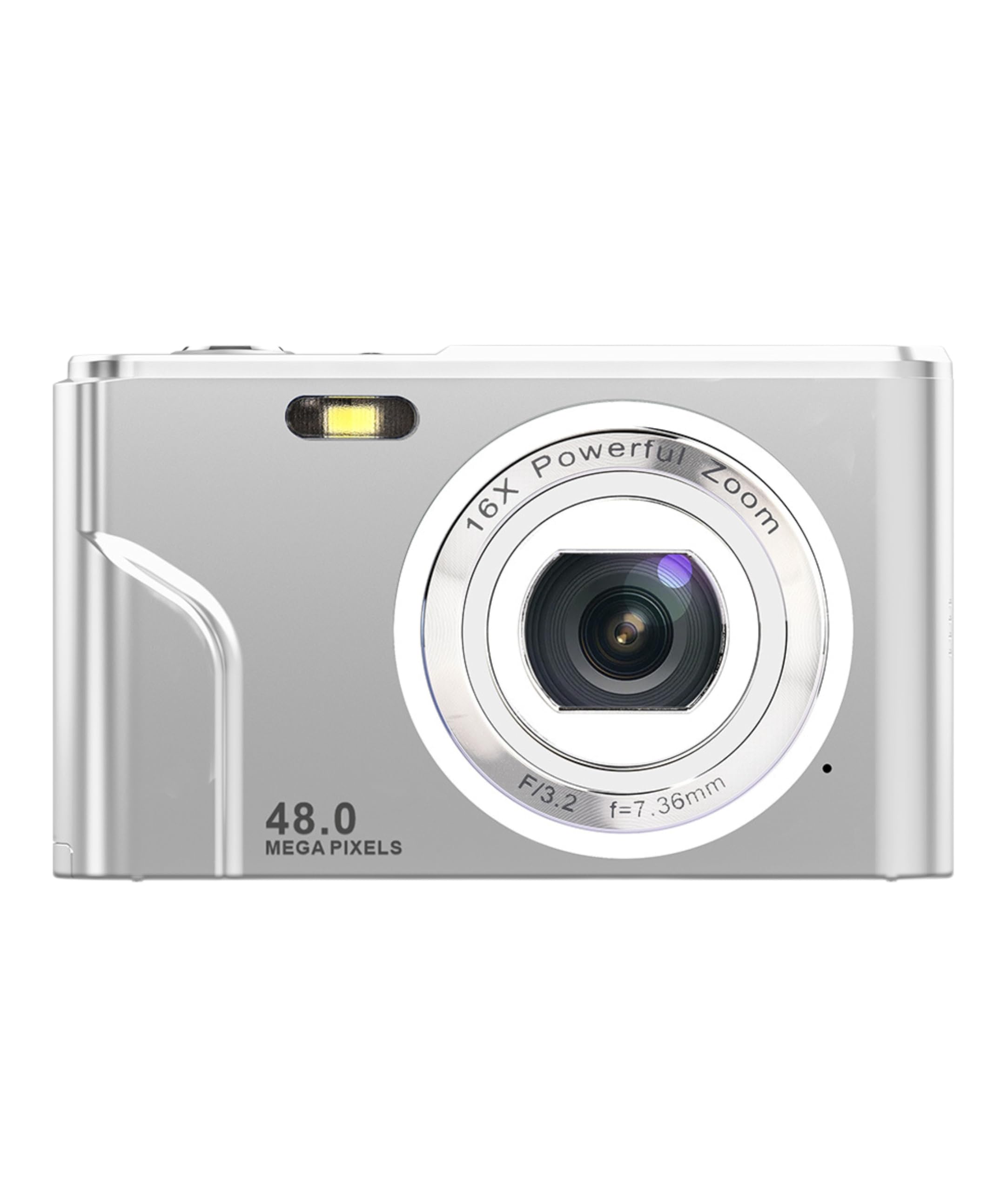 Digital Camera, 1080P 48MP Compact Point and Shoot Camera, Kids Cameras for Photography, 16X Digital Zoom, 2.4 Inch Display, for Students Teens Adults Girls Boys (Silver)-image-45
