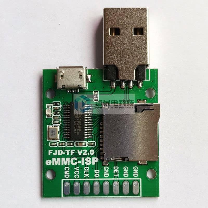 EMMC-ISP Flying Line Unlock Artifact Mobile Phone Brush AU6438BS Card Reader Free Disassembly of Word Library Second Solution