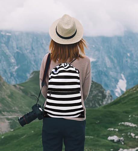 Miniatura 7 de HOLYLUCK - Mochila, bolsa deportiva con cordón ajustable para gimnasio