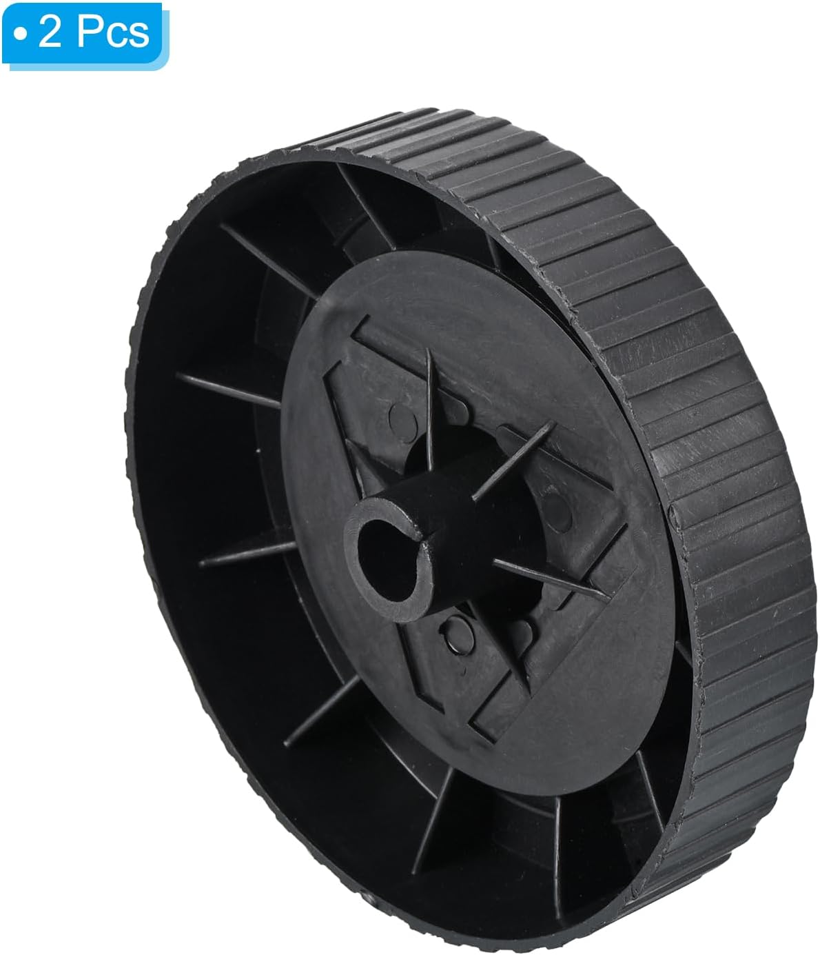 PATIKIL 4.7" Air Compressor Wheels, 2 Pack Universal Air Compressor Wheel Replacement Part with 0.5" Dia. Hole for Easy Mobility