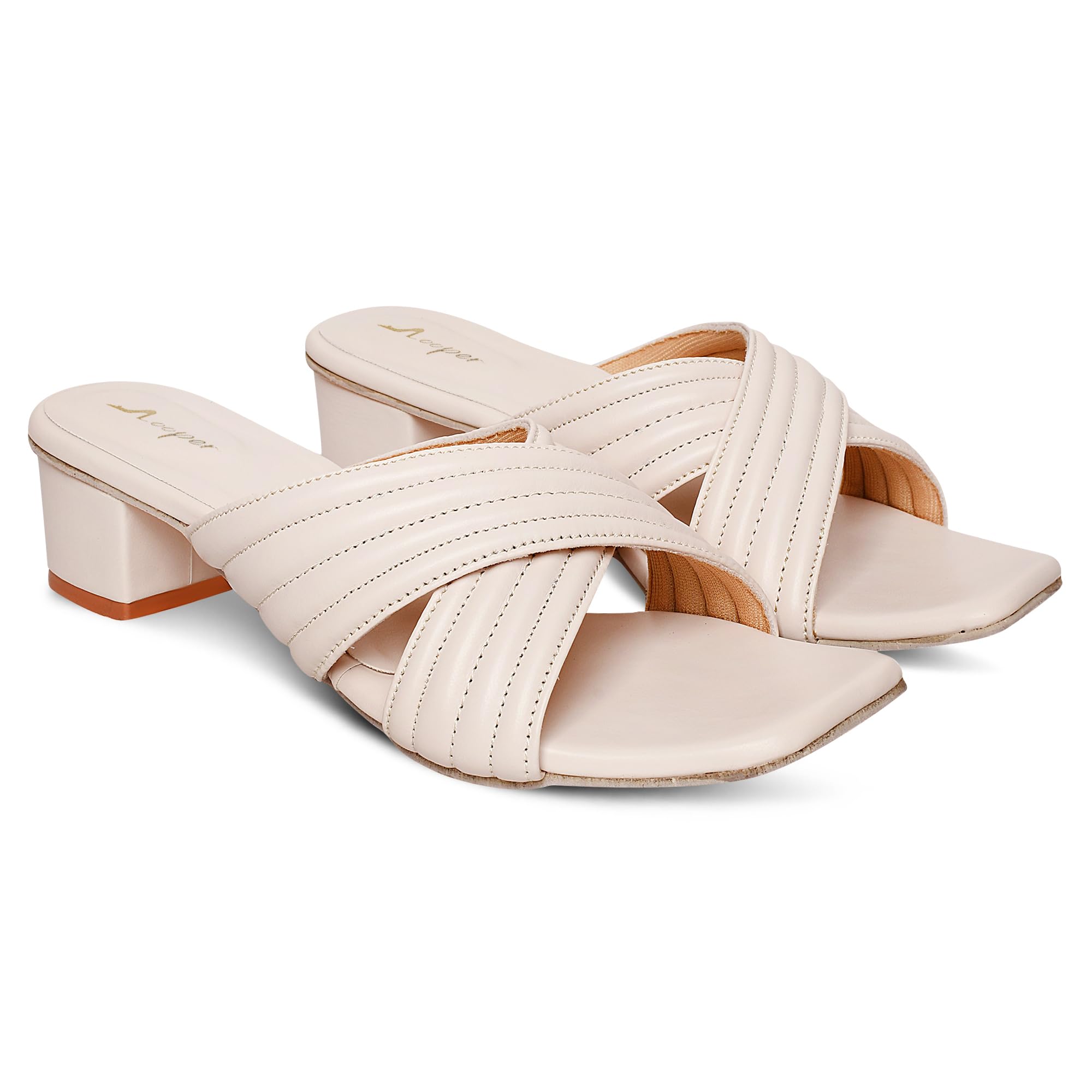 Looper Women Quilted Stylish Block Heels Sandal, 3 Uk (B0CV26QP2J) Amazon Price History, Amazon Price Tracker