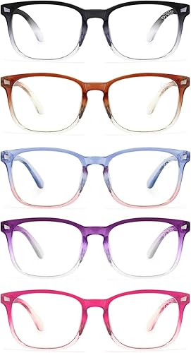 Miniatura 9 de CCVOO Lentes de lectura con bloqueo de luz azul, antidolor de cabeza, deslumbramiento, fatiga ocular, lentes para computadora para mujereshombres