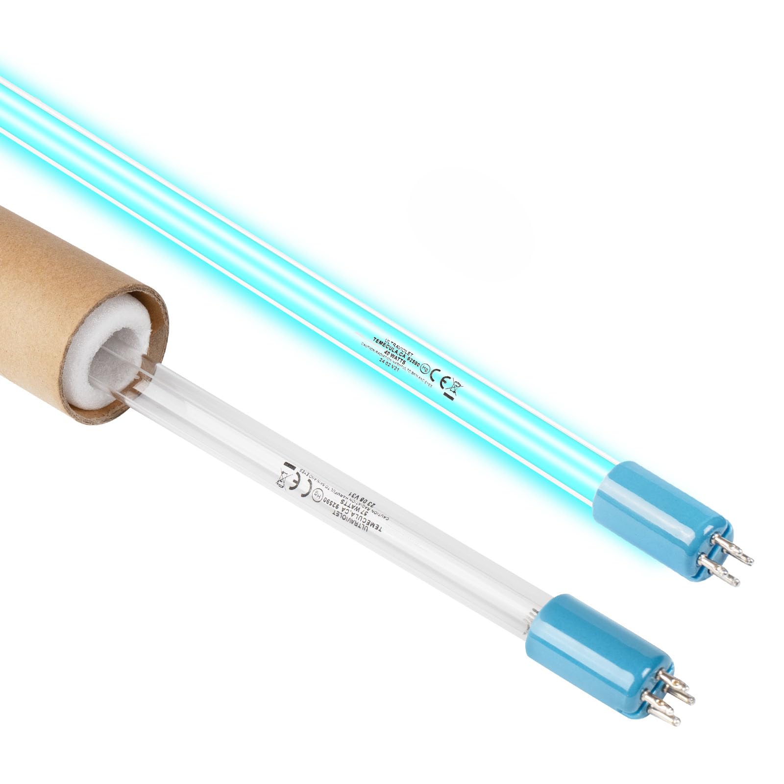 Photo 1 of 40 Watt Replacement ÜV Lamp for Aqua ÜV Water Filter, ÜV Bulb 100% Equivalent A20040 40W Ü? lamp for Aqua, Rated Time 18,000h, 1 Pack