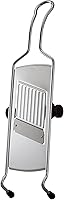 Vista 1 de Rosle 95028 - Cortadora de alimentos gourmet ajustable de acero inoxidable mandolina con protector de mano