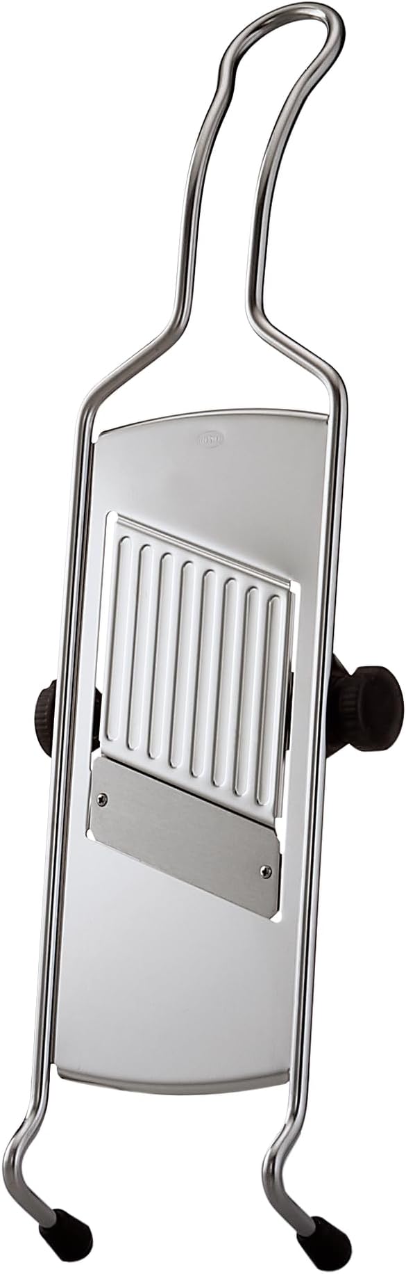 Rosle 95028 Stainless Steel Adjustable Gourmet Food Slicer Hand-Held Mandoline With Hand Guard