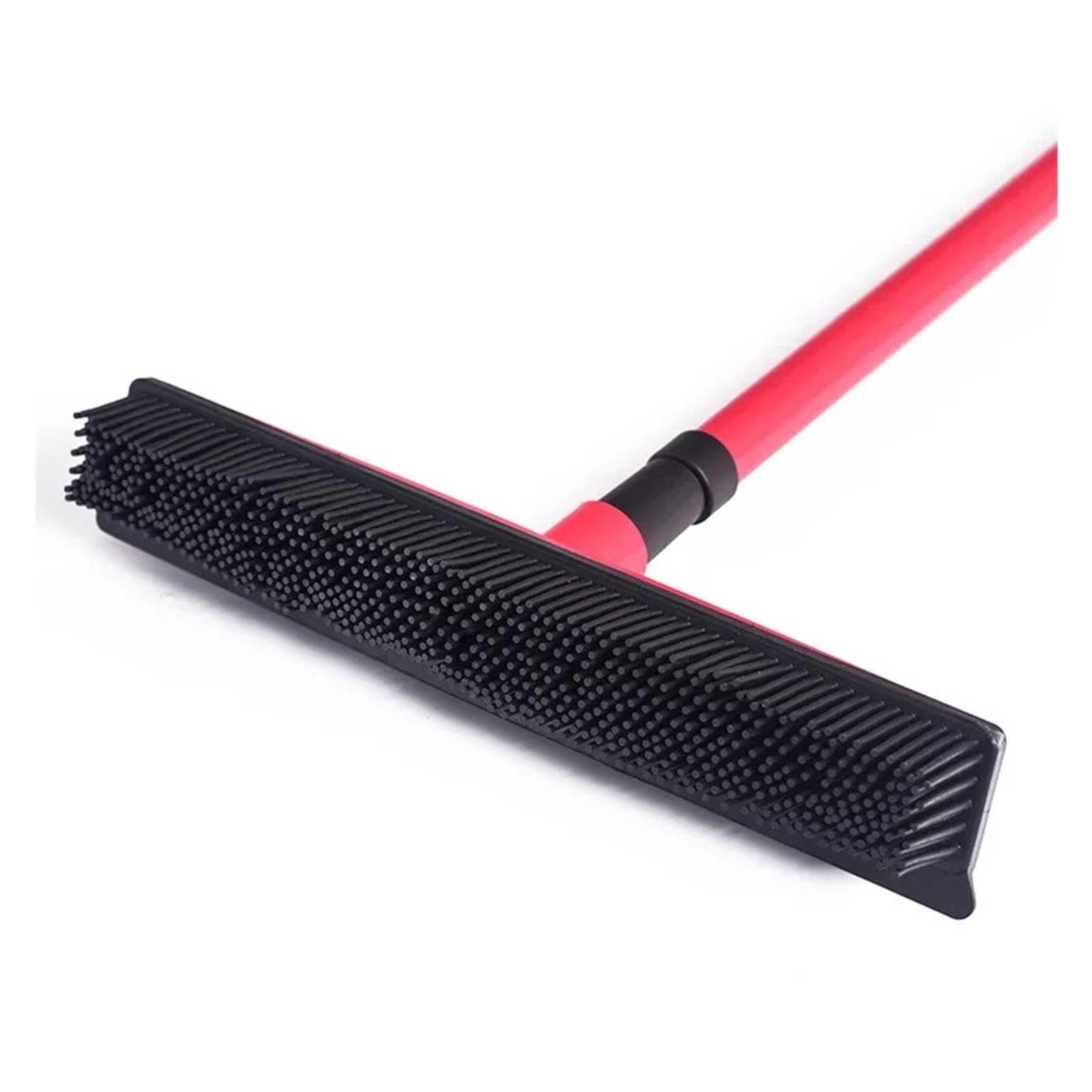Pelo de alfombra for mascotas Compatible con eliminación Escoba Raspado Sin polvo Lavado a mano Trapeador Cepillo de piso de goma Limpieza Perro Buen ayudante Limpieza de ventanas(Black grey)