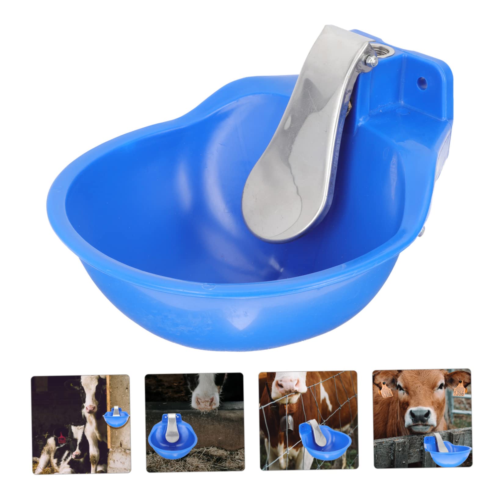 Toddmomy Tazón De Agua Automático Para Ganado Bebedero De Inoxidable Fácil De Limpiar Sin Fugas Para Vacas Caballos y Ovejas