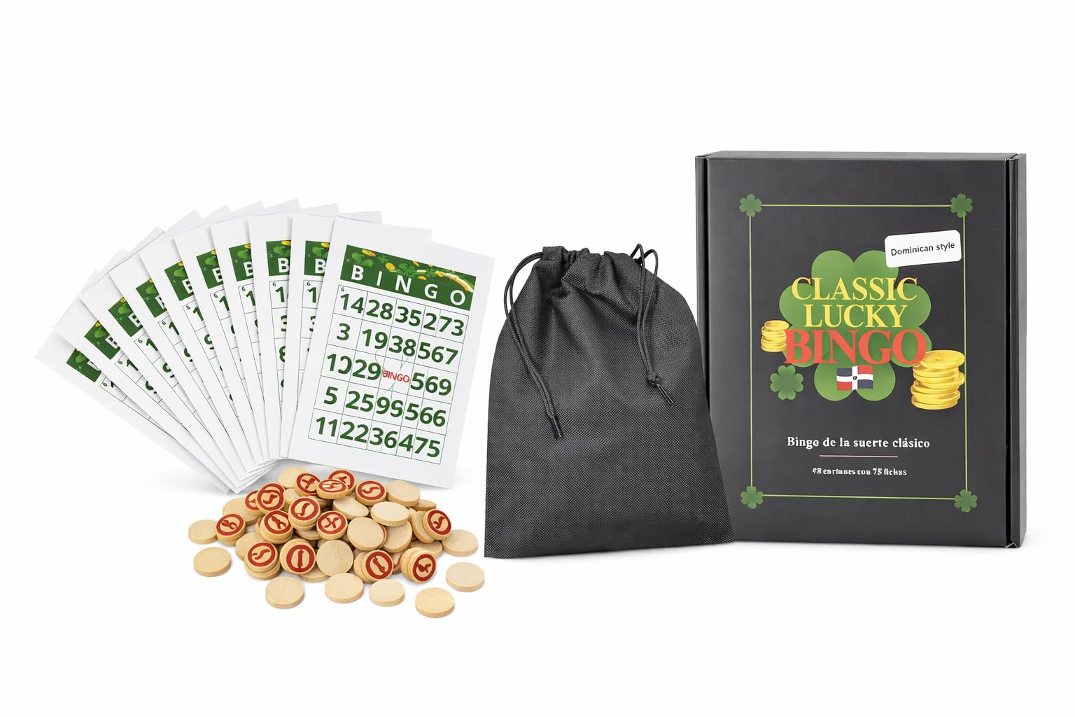 Langgg Ensemble de Vin Traditionnel Jeu de Bingo Jeu de Balle Chanceux Machine de Loterie Fête Divertissement de Groupe Familial