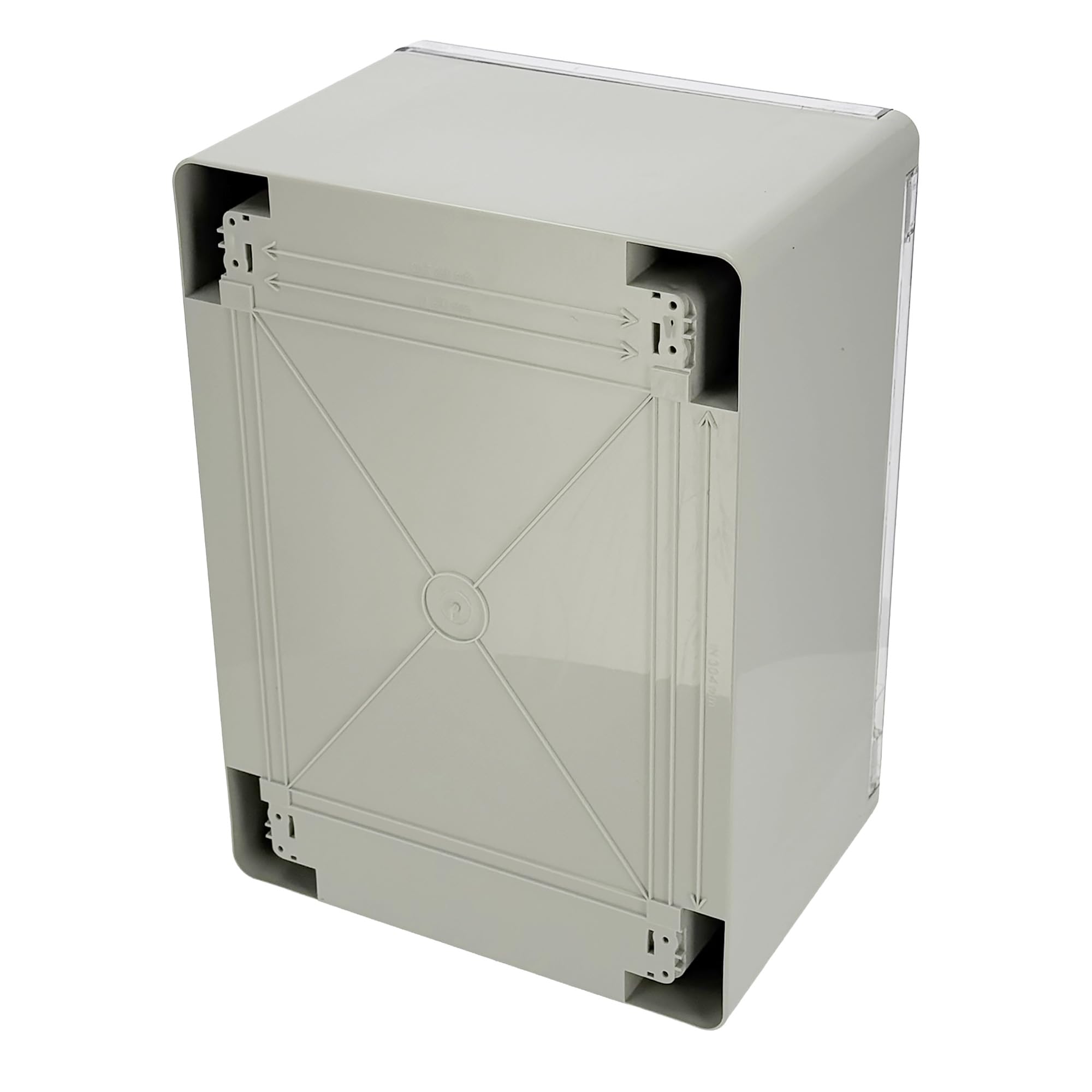 Quadro Elettrico da Parete 600x400x200 mm IP65 - Scatola di Distribuzione in ABS con Sportello Trasparente e Piastra Zincata - Armadietto per Impianti Elettrici da Esterno e Interno - Horoz Electric