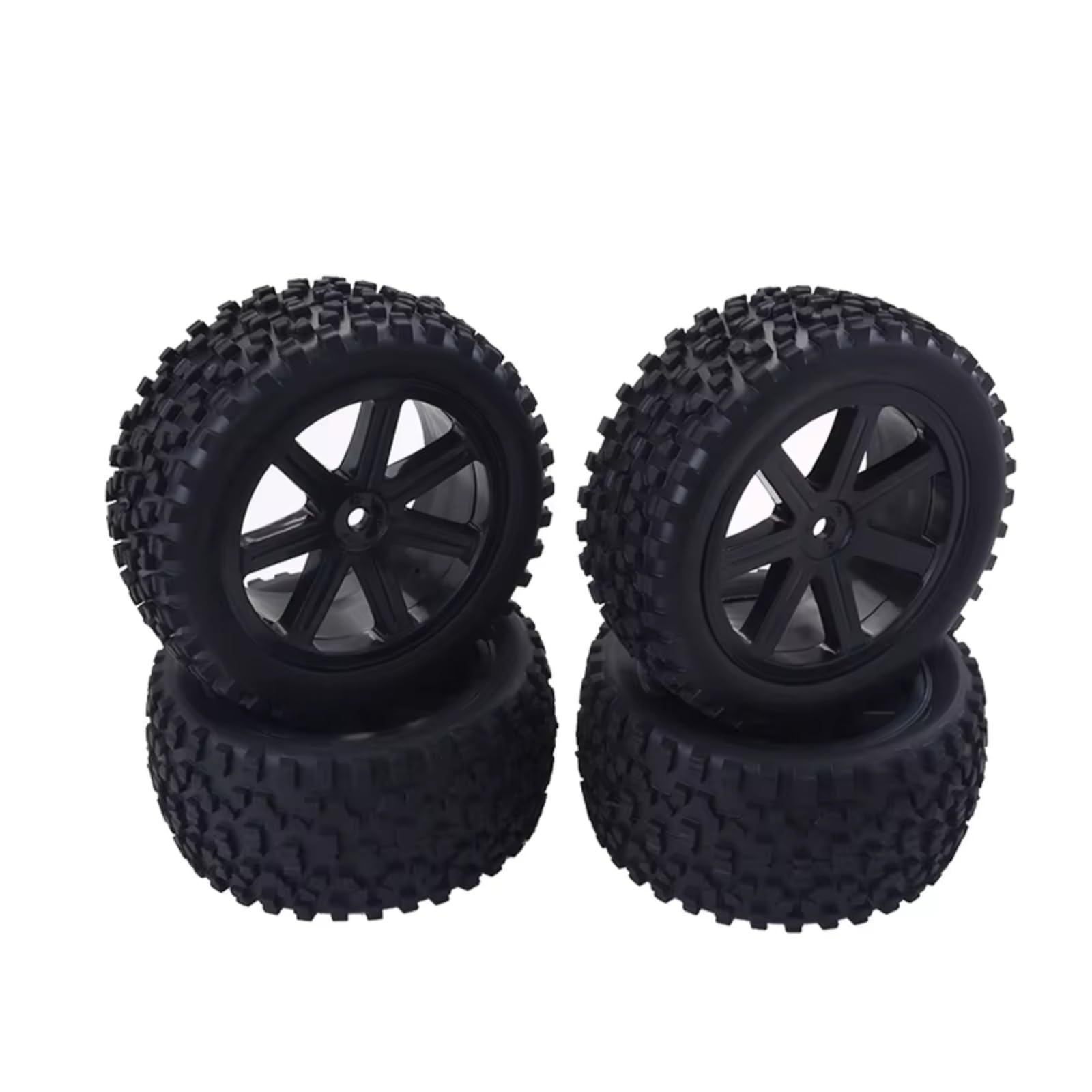Neumáticos Coche RC para Redcat para HPI para HSP para Traxxas para ZD para Carreras 1/10 RC Neumáticos Juego De Ruedas Bujes Hexagonales De 12 Mm Insertos Espuma Todoterreno para Buggy Coche