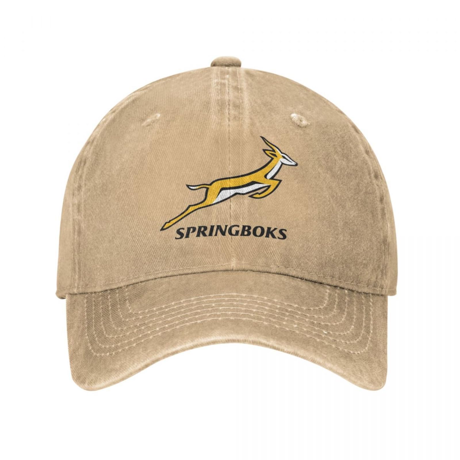 Lylqssys Unisex Multicolored Retro South Afric Springbok Rugby Baseball Cap Style Distressed Washed Snapback Hat Outdoor Workouts Adjustable Hats Cap Gift