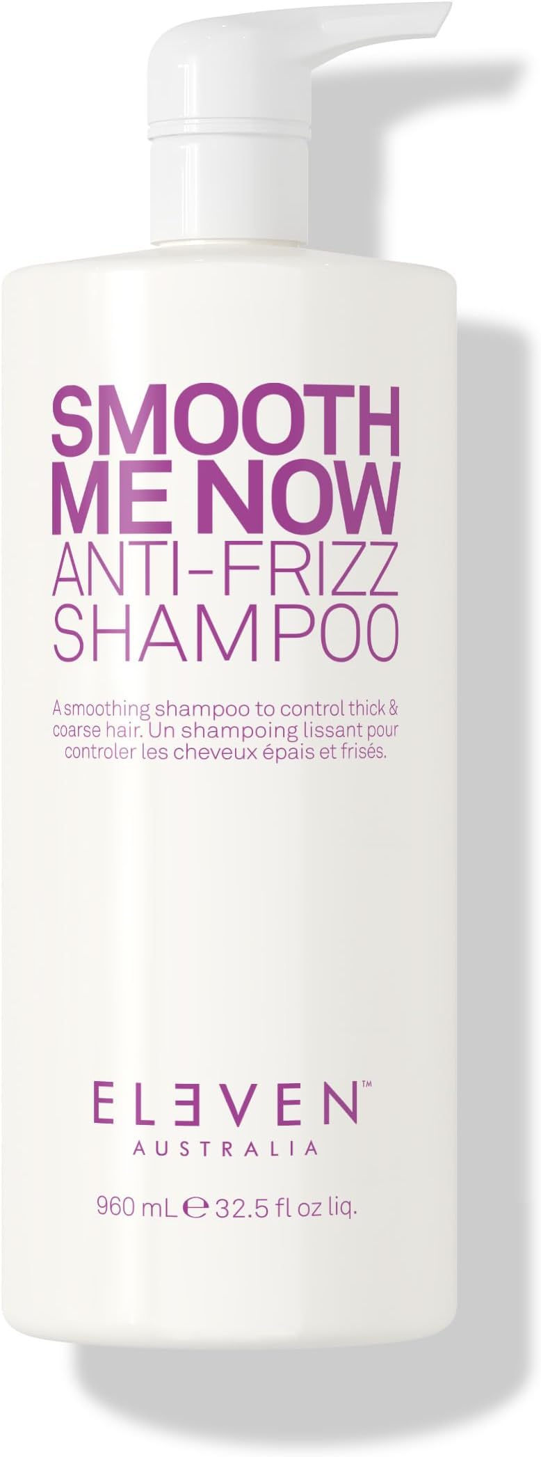 Smooth Me Now Anti-Frizz Shampoo for Frizz Control, Smoothing Shampoo for Damaged and Frizzy Hair, Moisturizes & Protects, Enhances Smoothness, Sulfate-Free