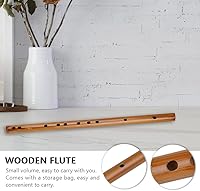 Vista 2 de EXCEART Flauta de piccolo de madera - Flauta de madera Piccolo Instrumento musical de madera tradicional chino cumpleaños para principiantes