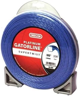 Oregon Platinum Gatorline 095 Trimmer Line Heavy Duty, .095" x 291-Foot | Professional Twisted Weed Wacker String for Gas and Electric Grass Trimmer and Brushcutters, Fits Most Standard Models