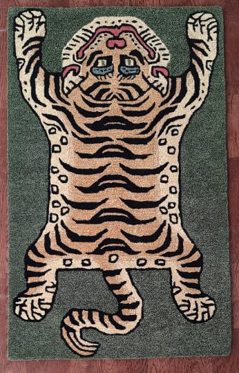 Tibetan Tiger 3x5 Skin Shape Rug ft for Décor Carpet