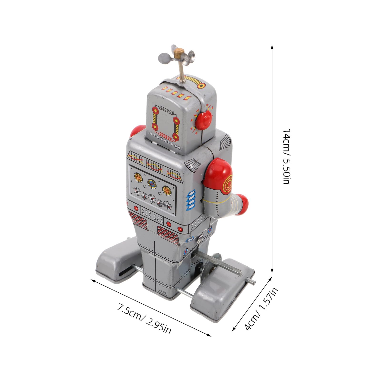 Amazon.co.jp: WESIEVYA ゼンマイ式ロボット玩具：レトロなブリキ製