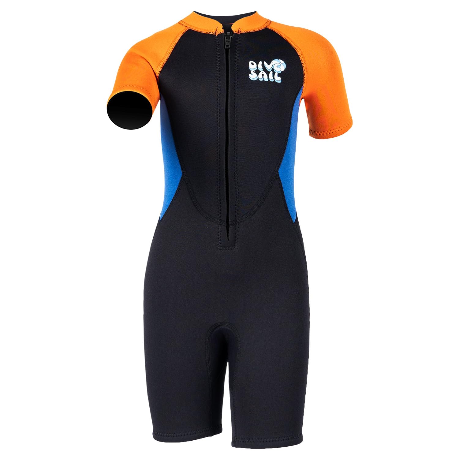 Short en néoprène pour enfant - 2,5 mm - En néoprène - Pour garçons et filles - Garde au chaud sur le devant - Pour la natation, la plongée en apnée, le surf, la plongée