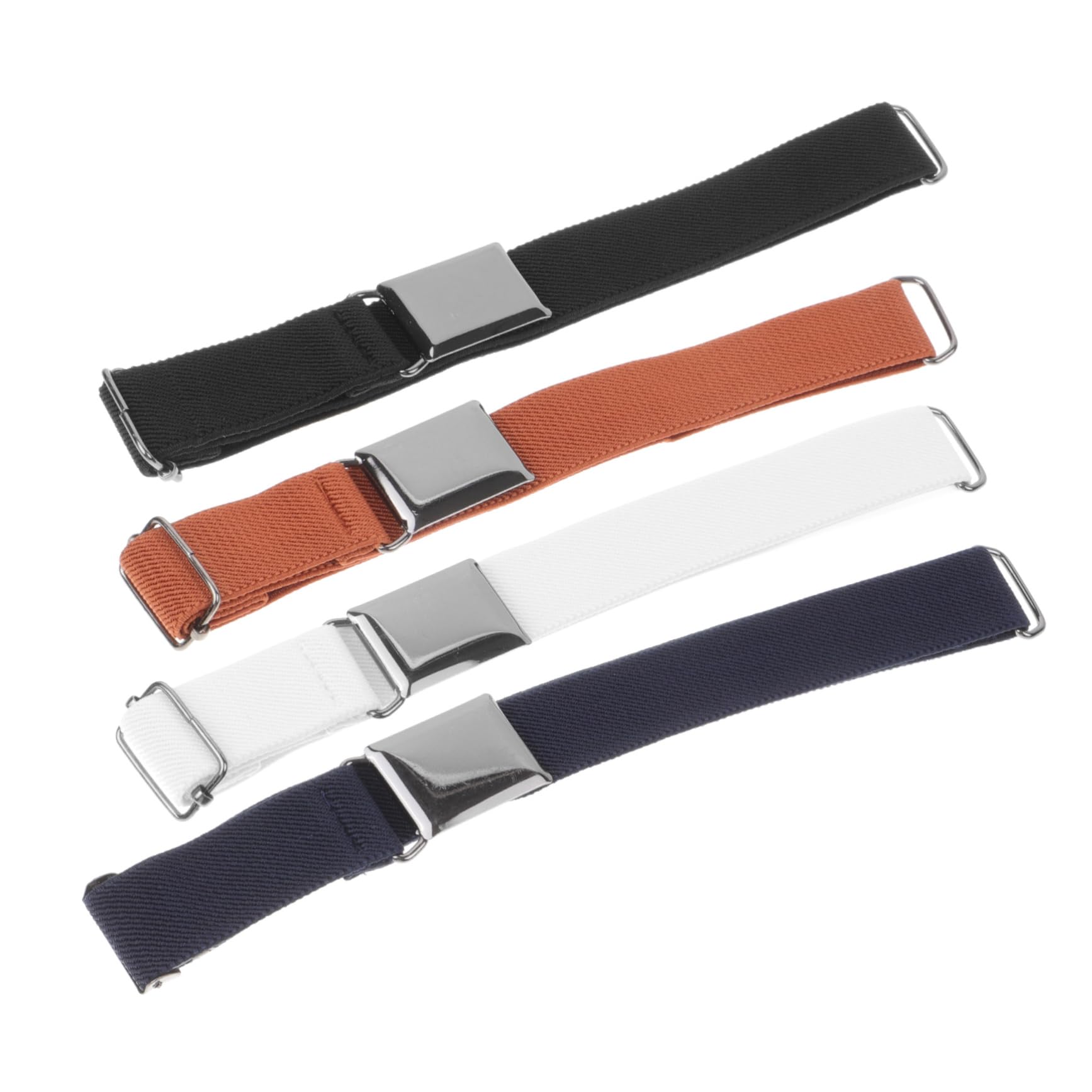 WOFASHPURET Children Belt 4pcs Kids Stretchy Belt for Boys Girls Elastic Waist Belts Fashion Safe Lightweight Sturdy
