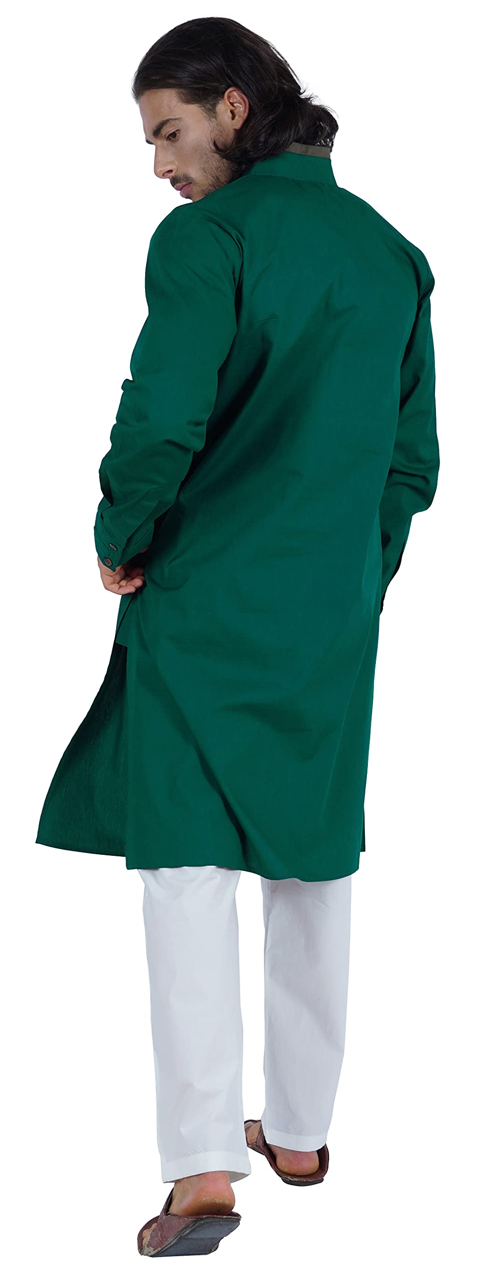 Atasi Herren Henley Welt Tasche Lange Kurta Feste Indische Ethnische Kleidung Für Männer