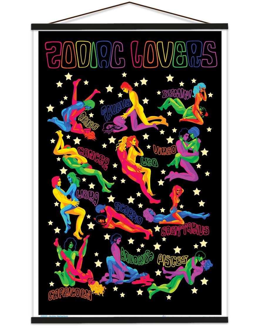 Amazon.com: Scorpio Posters Zodiac Lovers Blacklight Poster