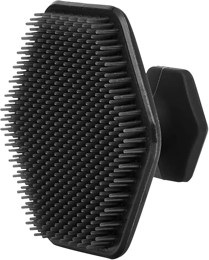 Body Scrubber Silicone Face Scrubber 1Pcs Black Shower Scrubber Facial