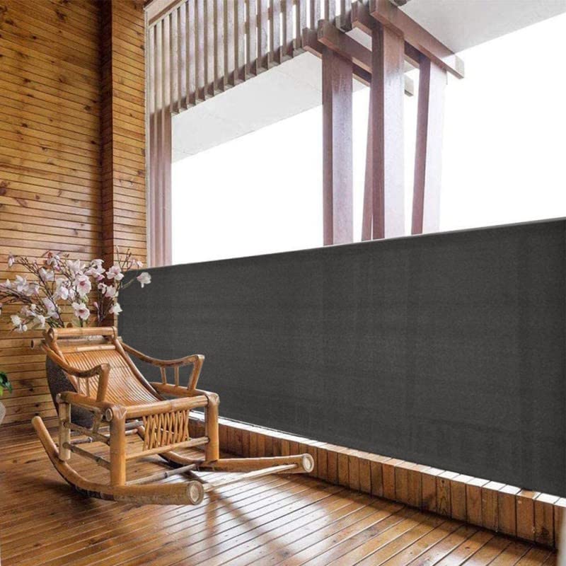 Rete Ombreggiante Darknet Antracite 1 X 25 metri Privacy Frangivista 95% Rotolo Telo Grigio Scuro per Recinzione Esterno Copertura Oscurante Ombra per Giardino Terrazzo