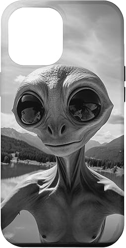 Miniatura 1 de iPhone 14 Pro Max Alien toma selfie, OVNI, caso alienígena