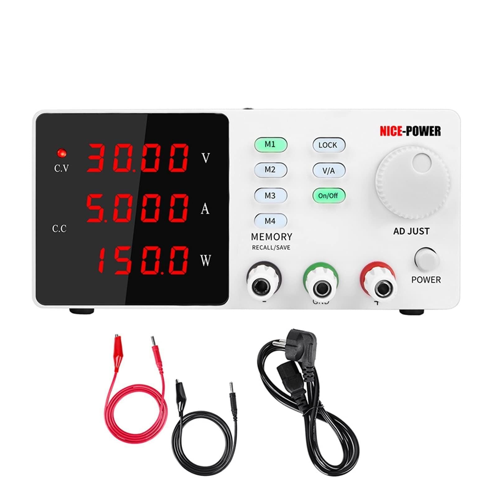 Fuente de alimentación programable de laboratorio 3 0V 10A 60V 5A 120V 3A Buscar regulado corriente continua FUENTES DE ALIMENTACIÓN FUNCIÓN DE MEMORIA AJUSTABLECIDA DE ALTA Precisión(SPPS-S305)