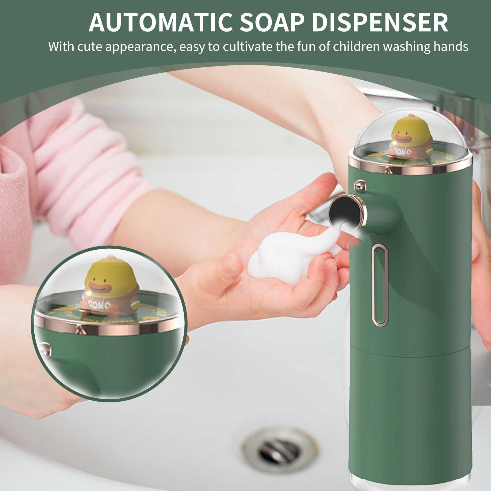 Automatic Liquid Soap Dispenser Rechargeable Hand Soap Dispenser 3 Level Adjustable Foam Volume Shower Gel Shampoo and Conditioner Dispenser for Home Hotel Restaurant Kitchen Bathroom - Image 2