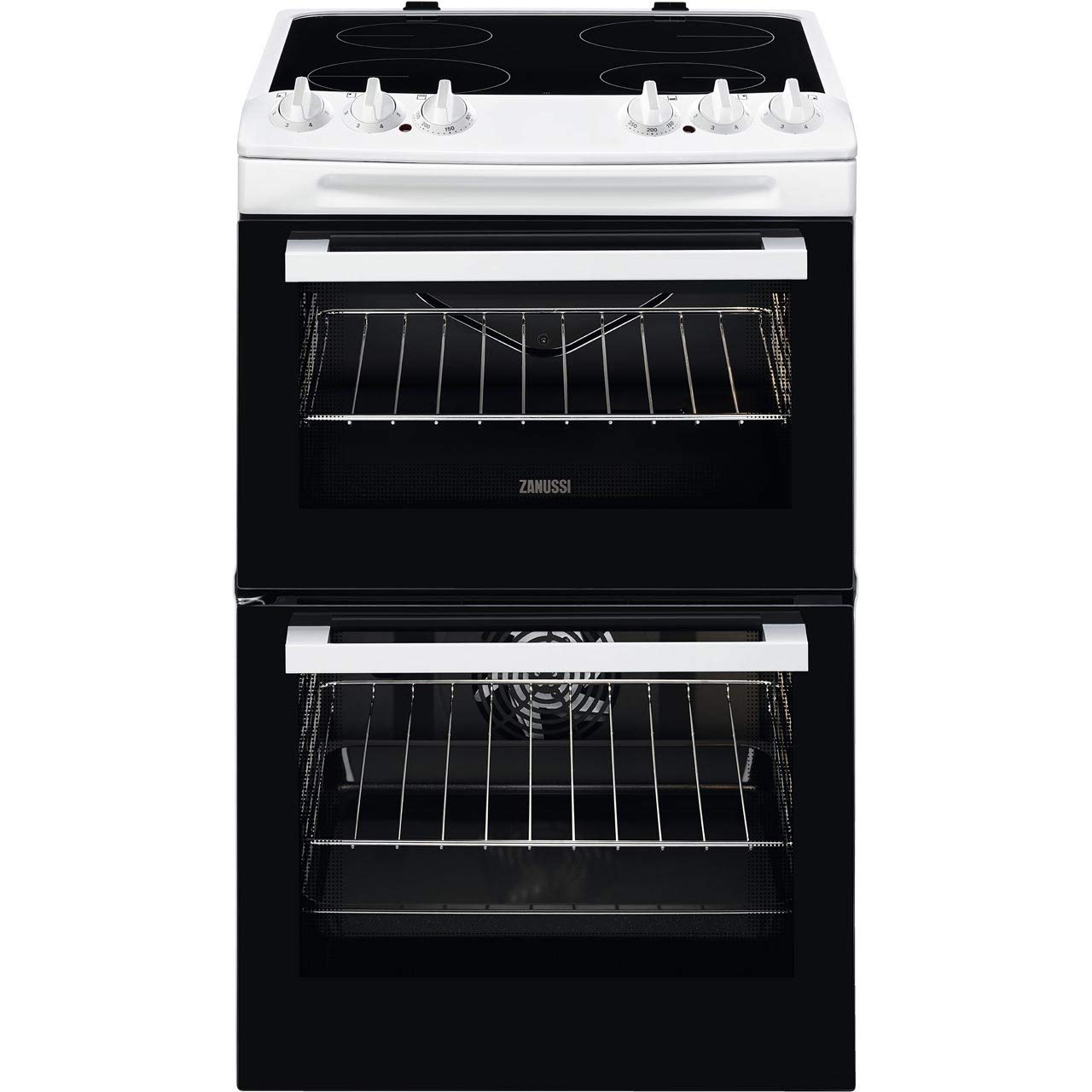 Zanussi ZCV46050WA 55cm Electric Cooker with Ceramic Hob - White