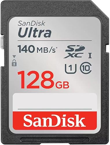 SanDisk Tarjeta de memoria SDXC Ultra UHS-I de 128 GB, lectura de 140 MB/s