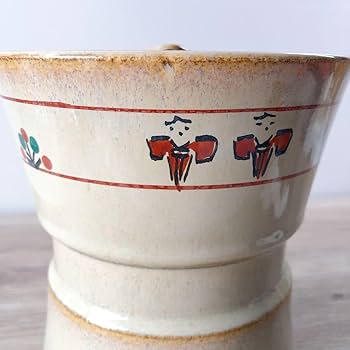 赤膚山（赤膚焼）☆多幸窯元☆水指☆茶道具☆工芸品☆焼き物 Amazon.co.jp: 赤膚焼 奈良絵 杵形 水指 水差し 茶器 茶道具