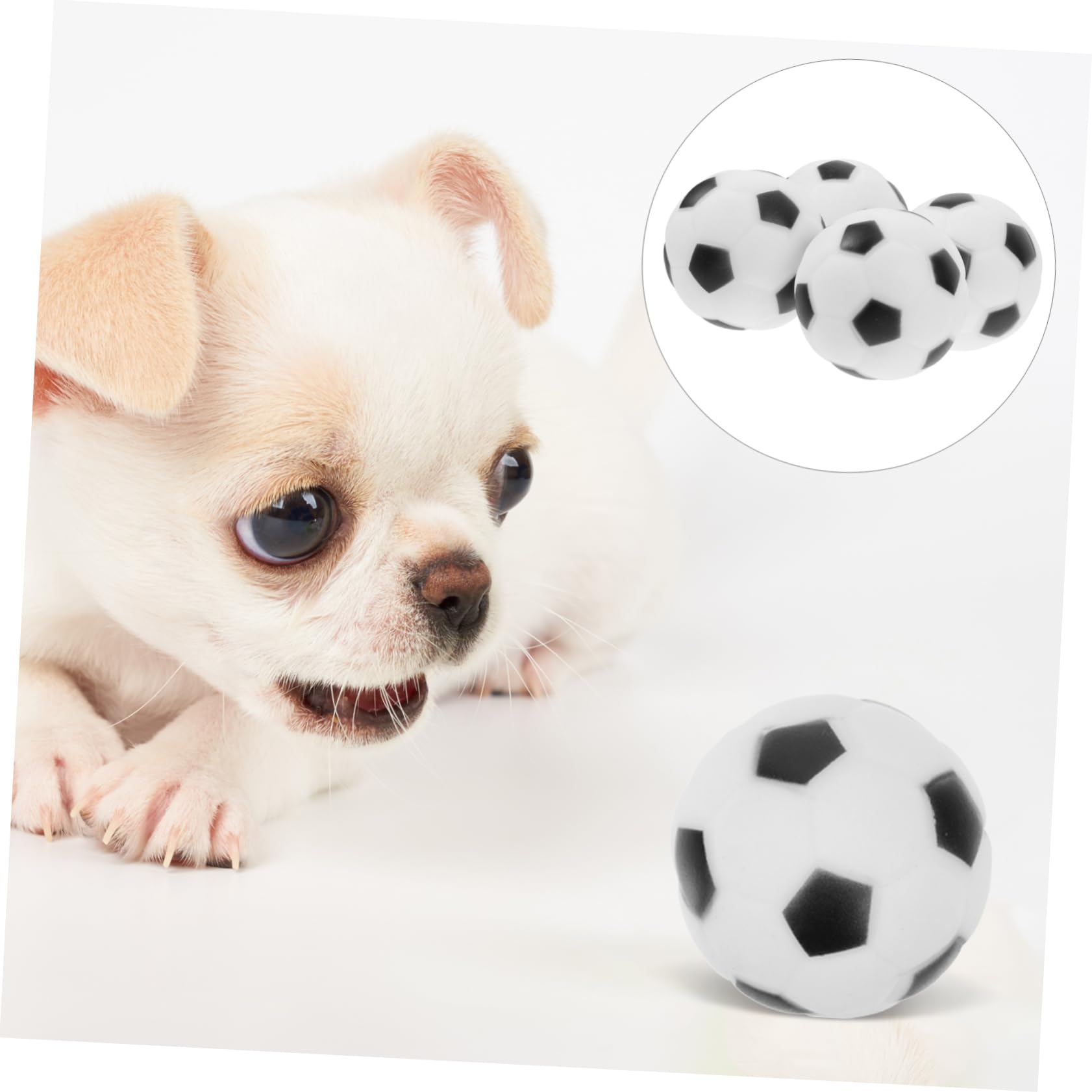 HANABASS 16stücke Interaktive Hundespielzeuge Kauspielzeug Fußball Mit Quietscher Langlebig Für Hunde Und Apportieren Für Kleine Und Mittelgroße Haustiere