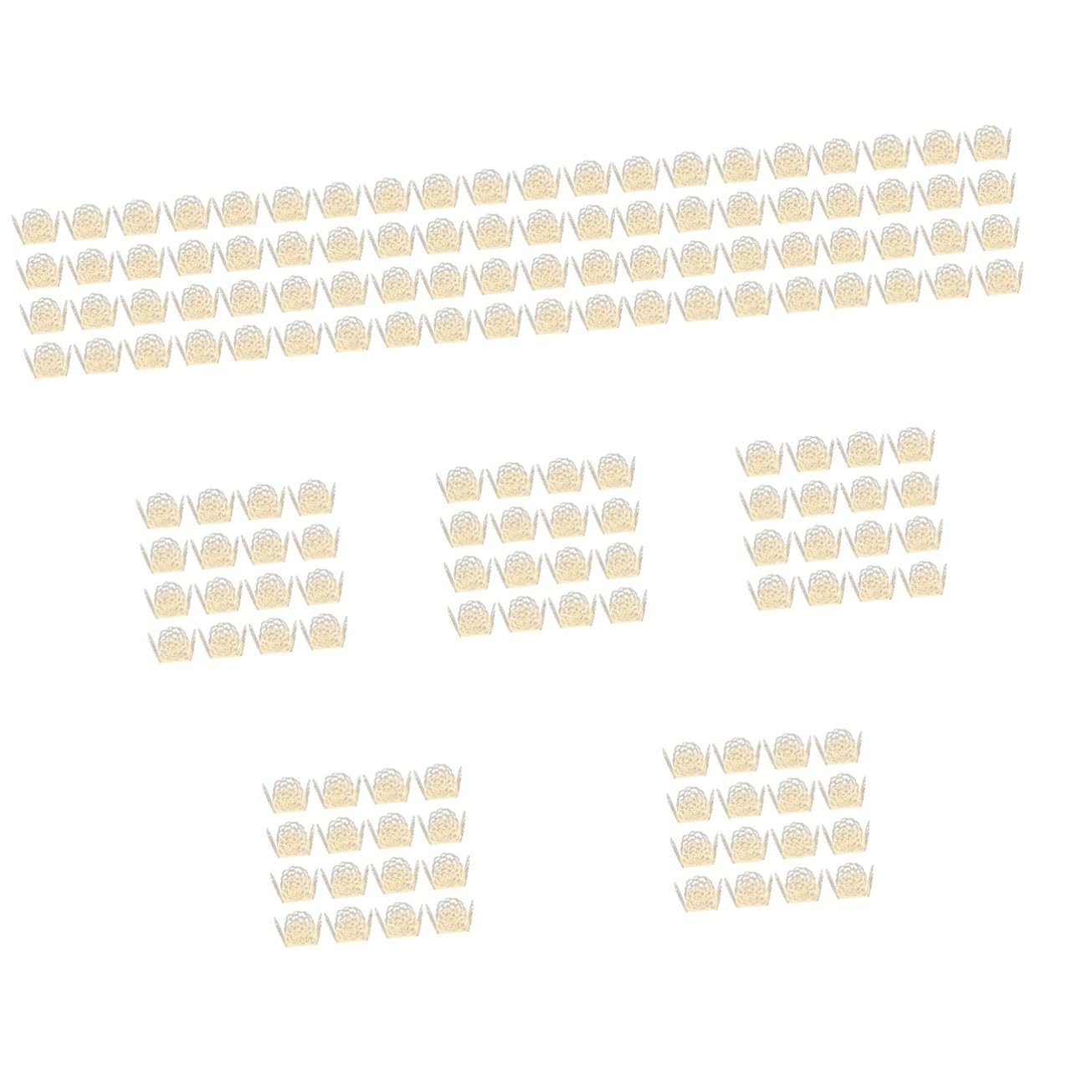 DECHOUS 500pièces Caissettes pour Bonbons Décoration De Mariage Support pour Et Douceurs Motif Doré pour Fêtes Et Desserts