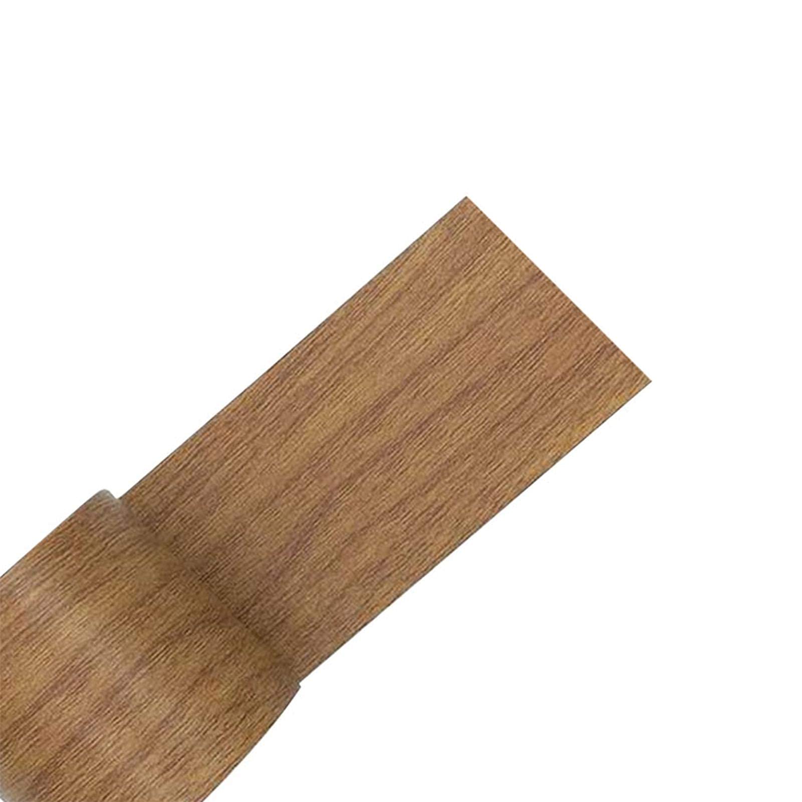 Imitation Woodgrain Waterproof Scratch Repair Wood Effect Floor Repair Tape Wood Grain Duct Tape (Brown,8cm*4.57m)