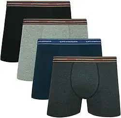 Kit Com 4 Cuecas Boxer De Algodão Da Lupo