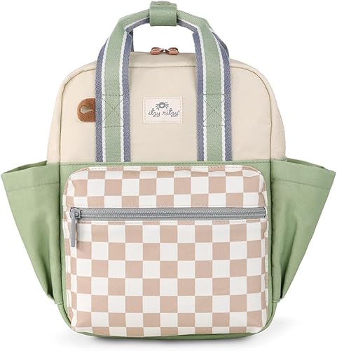 Itzy Ritzy Mochila para niños pequeños, tablero de ajedrez, pequeña