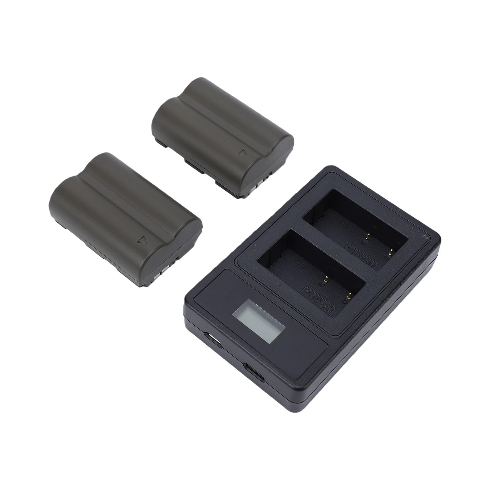 Matybobe Batería de Cámara 2800mAh, Cargador Doble, Recargable de Litio,