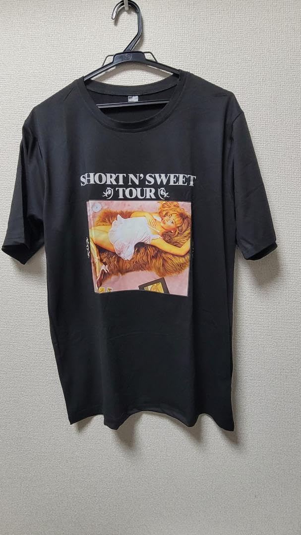 Amazon.co.jp: サブリナカーペンターShort n' Sweet TOUR TシャツL黒