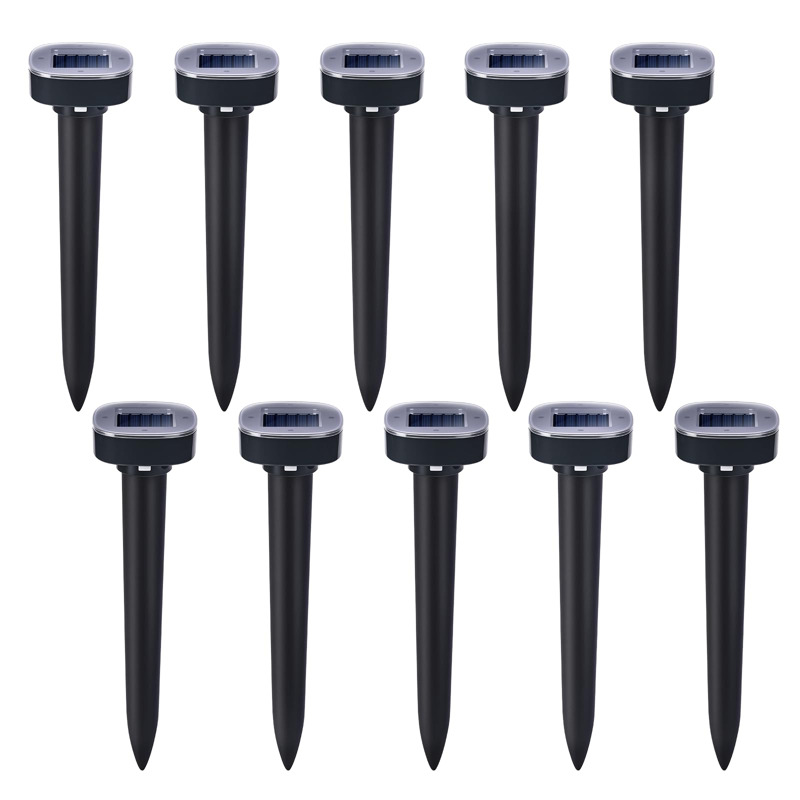 Photo 1 of 10 Pack Mole Repellent Solar Powered, Snake & Skunk & Vole & Gopher & Armadillo & Rabbit & Groundhog & Chipmunk & Raccoon Repellent for Yard, IP65 Waterproof Ultrasonic Deterrent for Lawns Garden