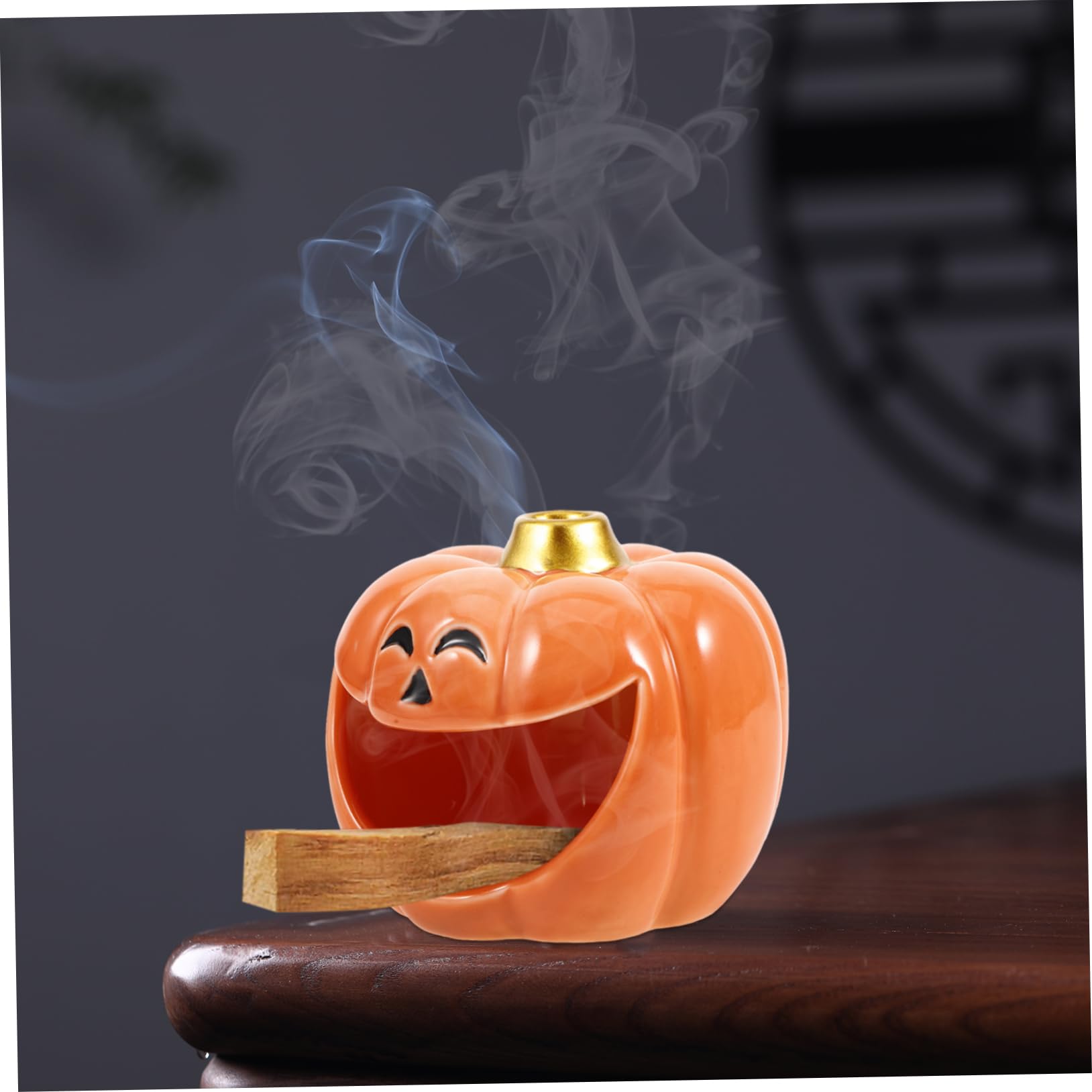 Quemador De Incienso De Calabaza De Cerámica para Varillas De Decoración Festiva para Hogar y Oficina Accesorio Elegante para Relajación y Estilo
