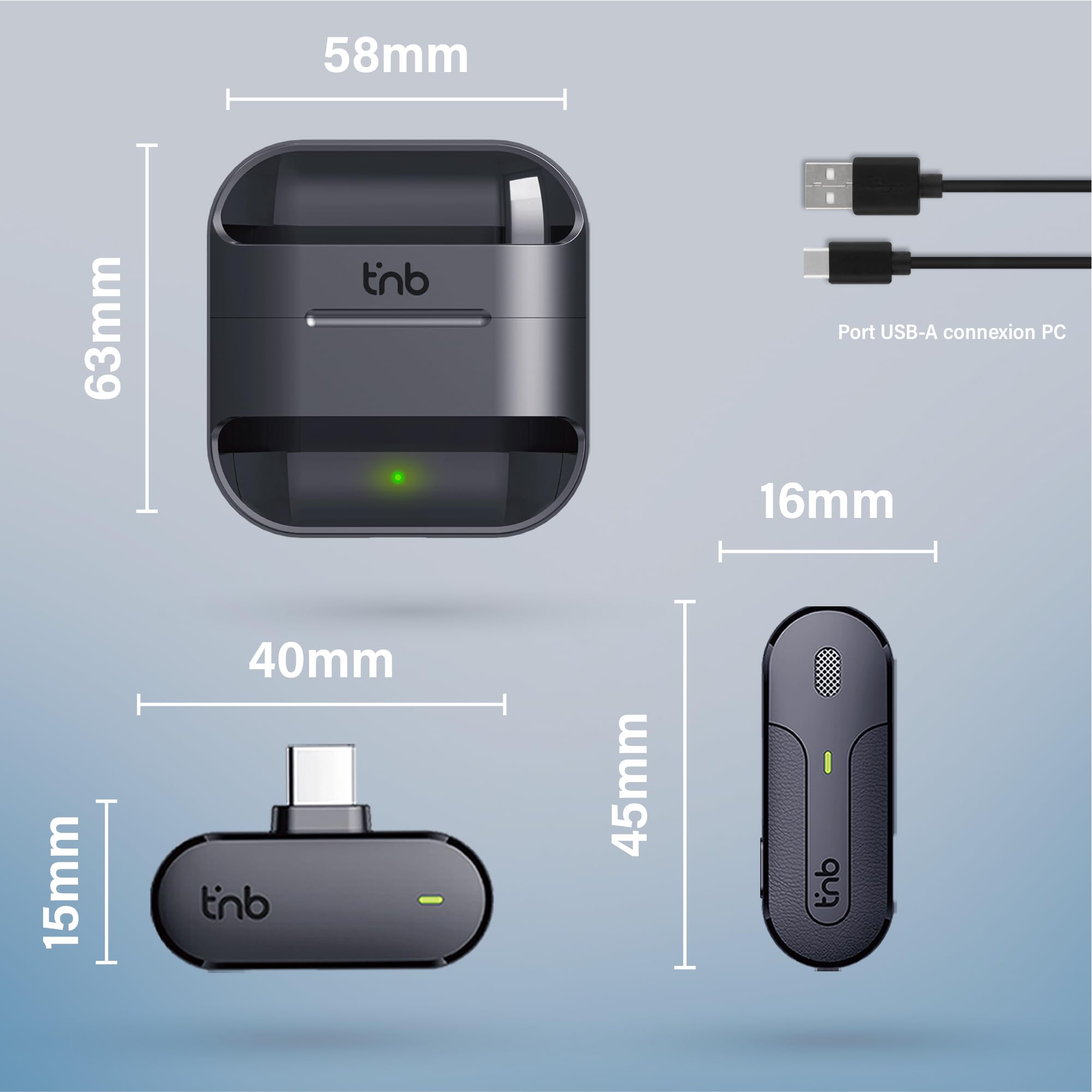 T'nB Buzz Pro - Micro Cravate sans Fil, Réduction de Bruit