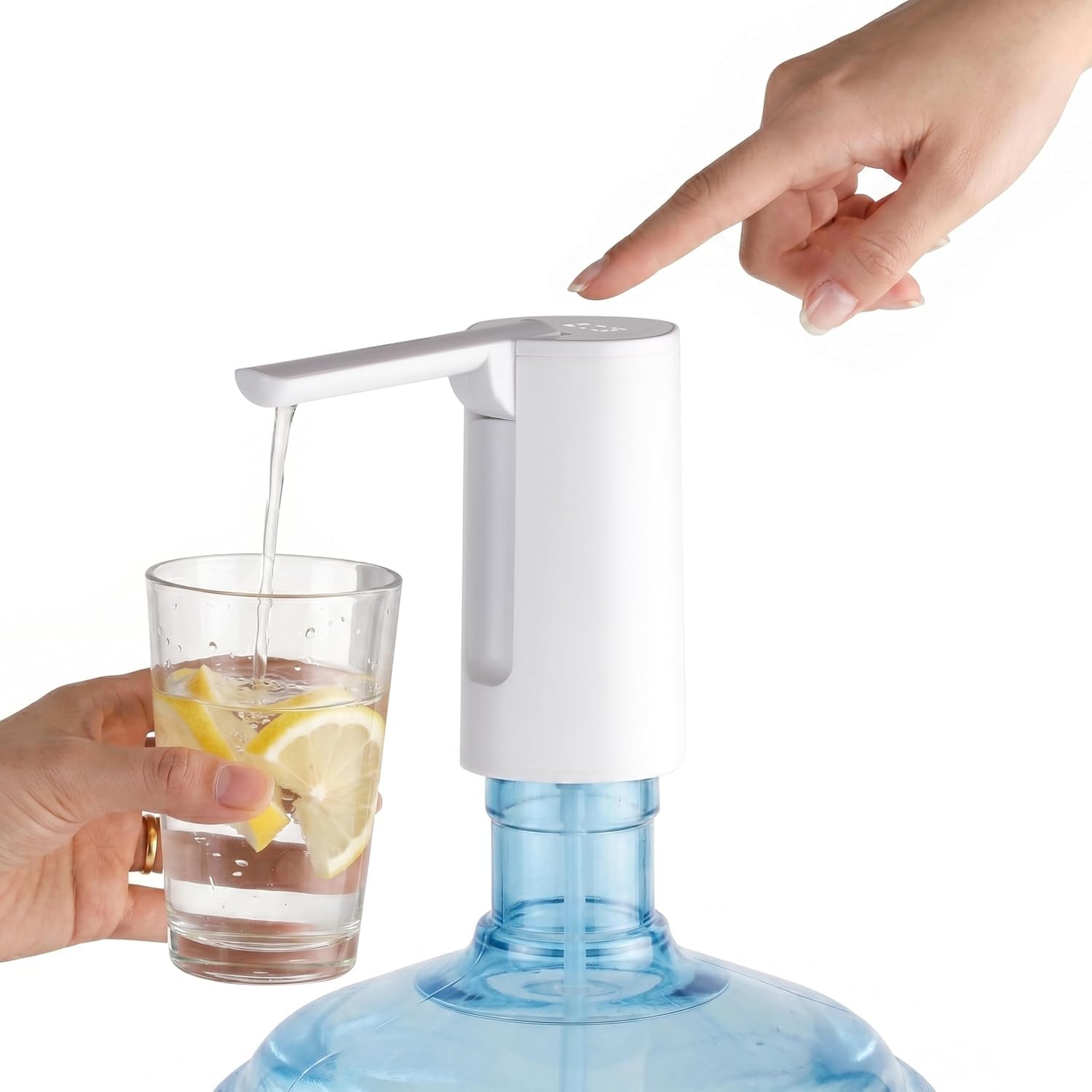 Automatic Electric Water Dispenser Pump, USB Type-C, 2000mAh | Digital Countdown Display, Foldable Hygienic Spout, Fits 5L-20L Bottles, Volume Control, One-Touch Operation-image-12