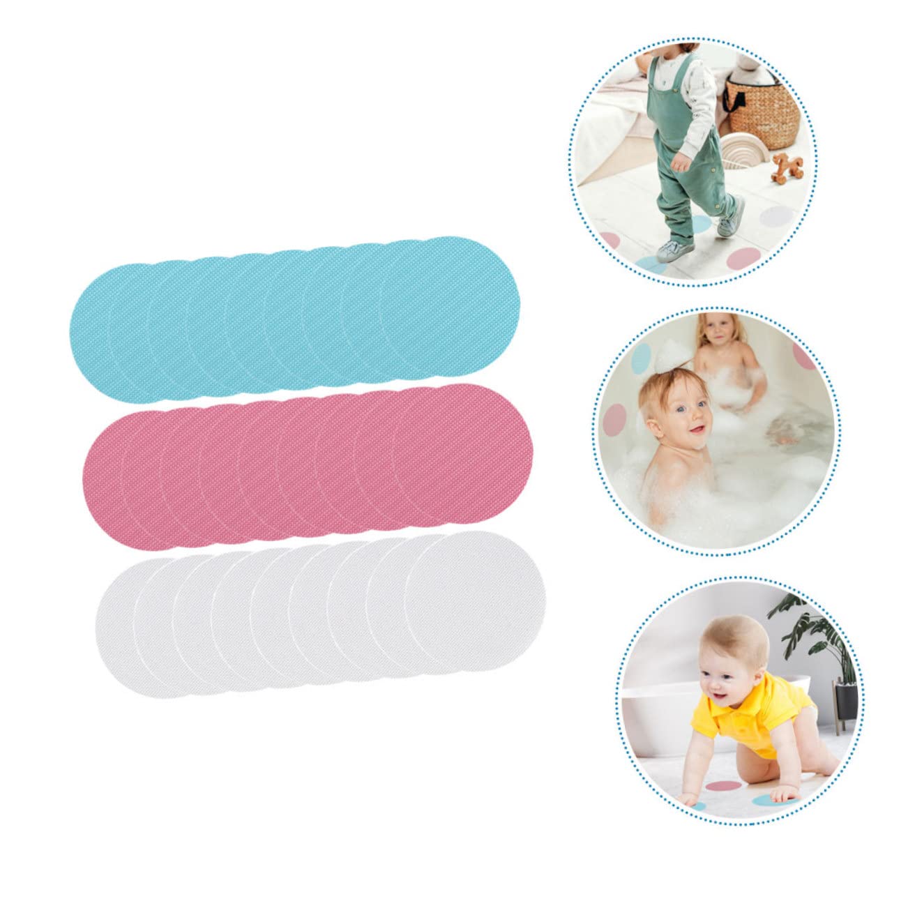 Cabilock 108 Piezas Pegatinas Redondas Antideslizantes Ducha del Alfabeto Pegatinas Empuñadura De Ducha Pegatinas Pegatina Redonda para Bañera Pegatina De Seguridad Familiar Peva