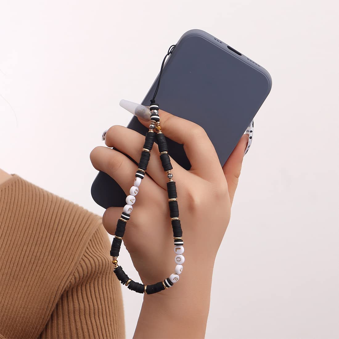 Cordini Per Telefono Con Perline - 2 Pezzi Anti-Smarrimento Per Cellulare - Foto 3