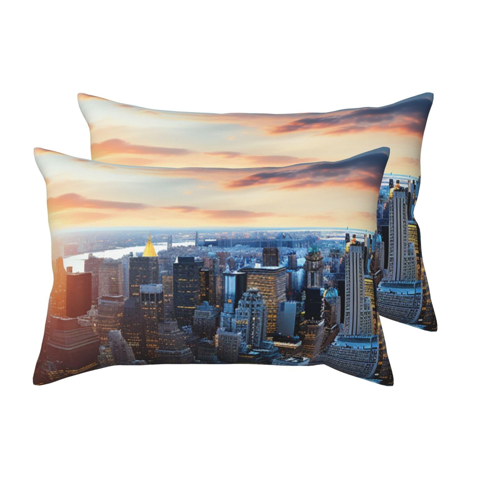 Taie d'oreiller New York 50x75 cm pour embellir votre chambre avec un décor urbain chic