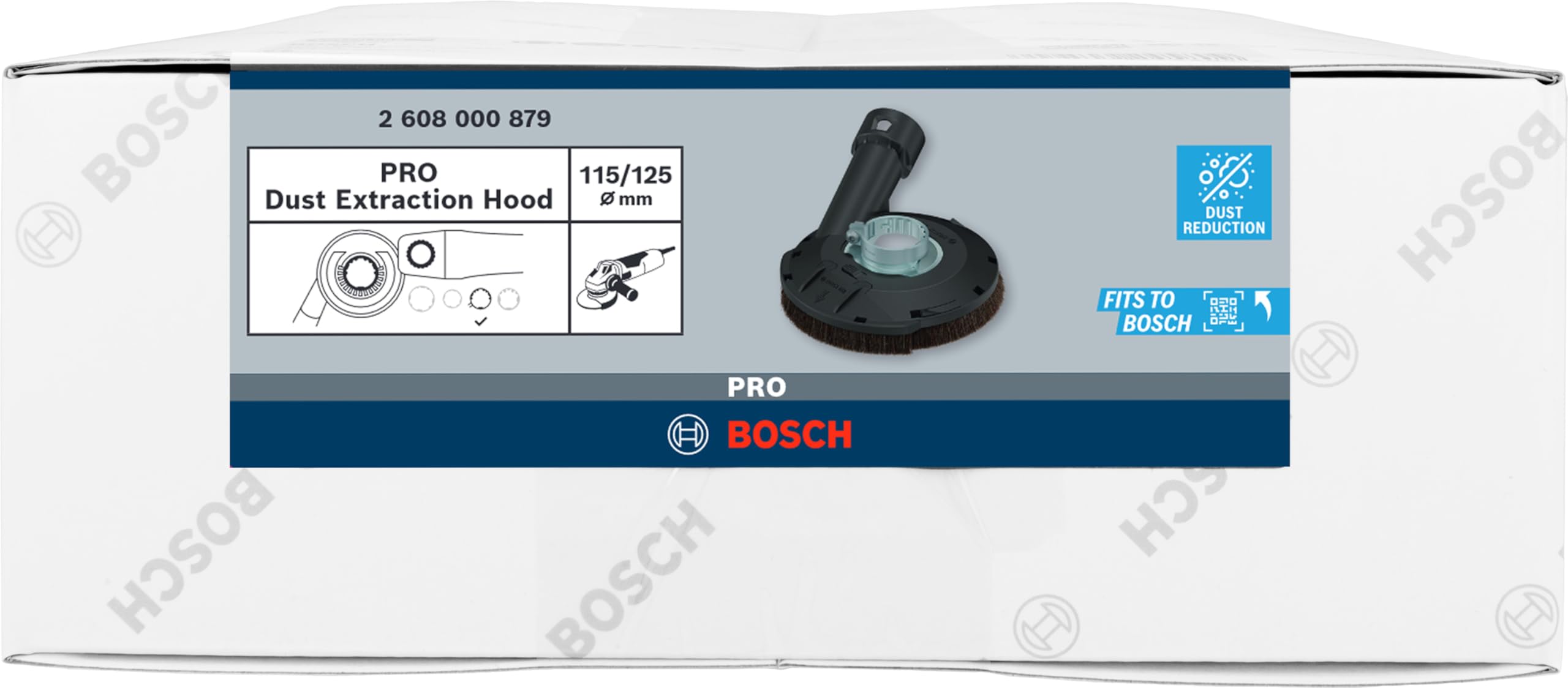 Bosch 1 cappa di aspirazione PRO (Ø 115, 125 mm, accessorio professionale smerigliatrice angolare piccola)